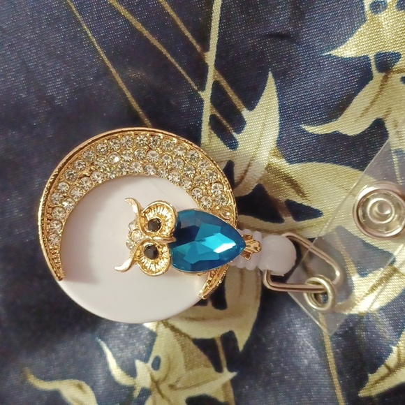 Work Badge Reel Sparkly Owl 🦉 Strong Retractable - Picture 1 of 5